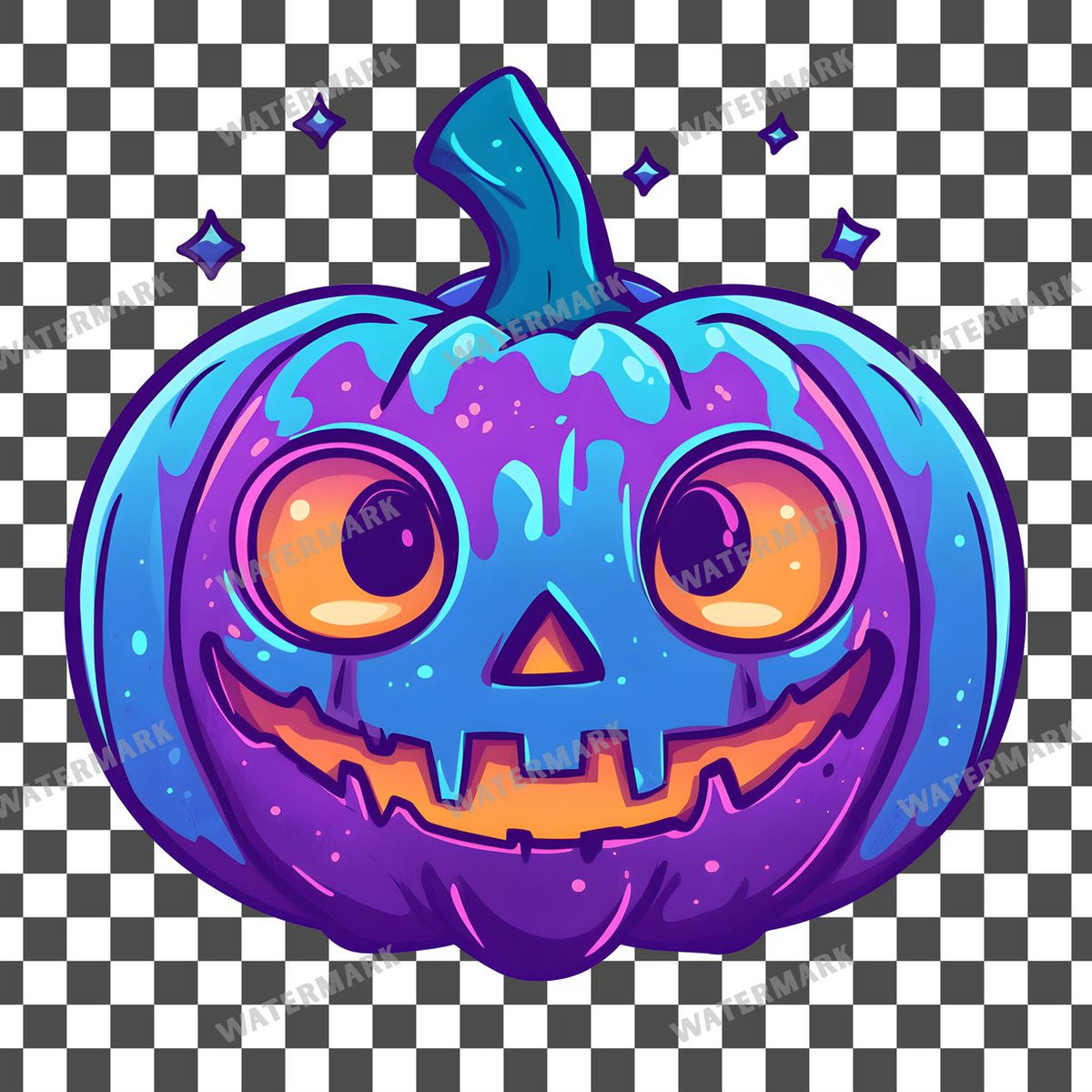 Halloween Kawaii Style Clipart Pngs