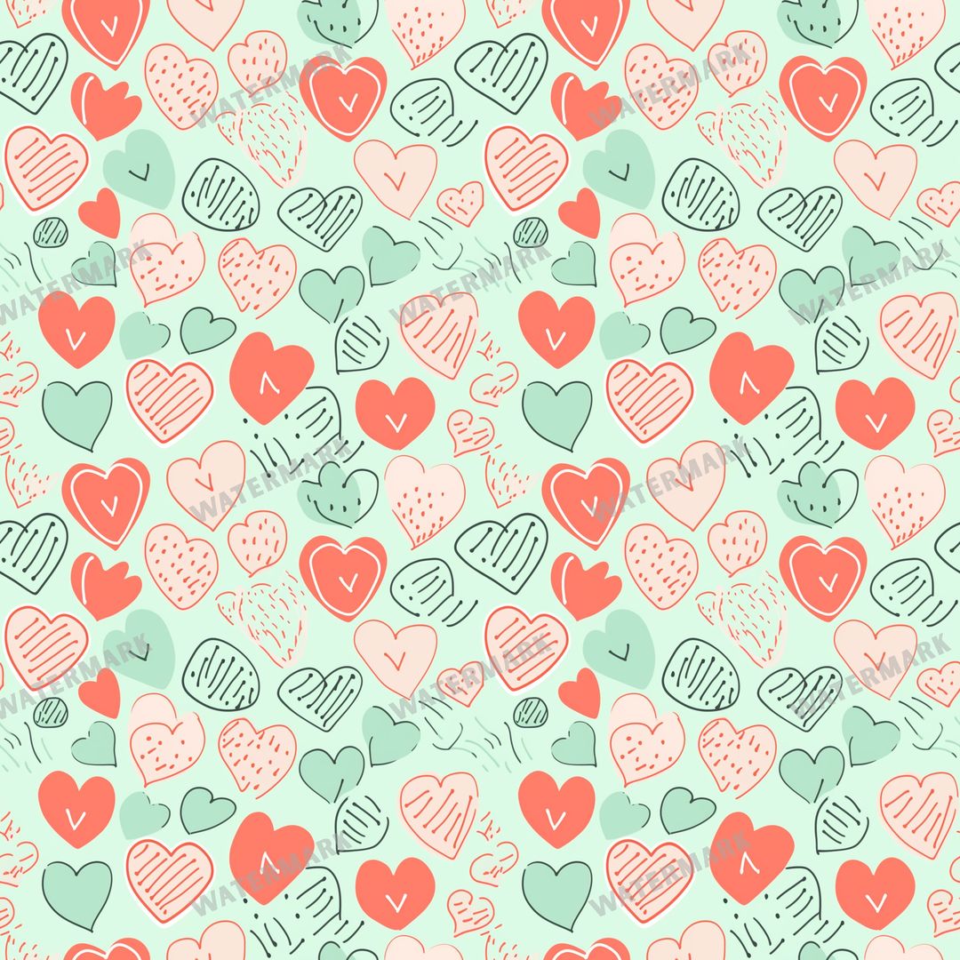 Hearts Seamless Pattern