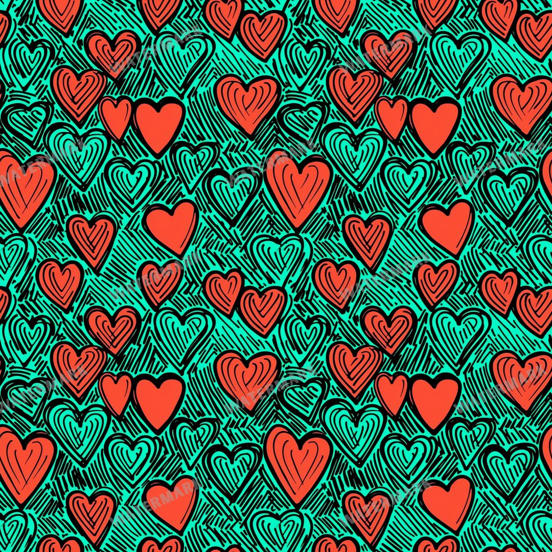 Hearts Seamless Pattern