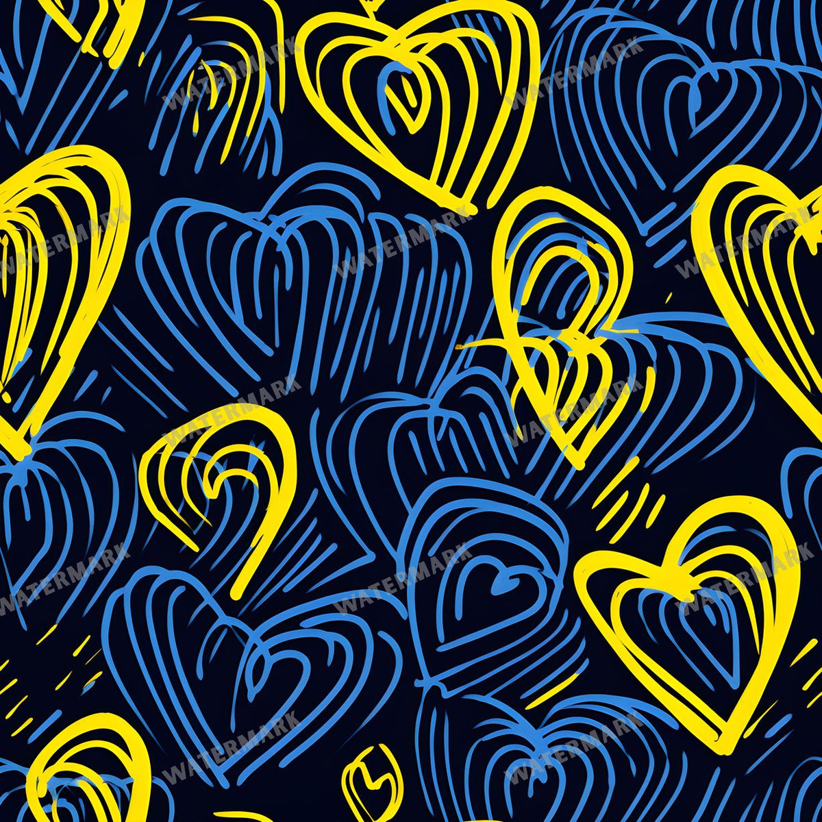 Hearts Seamless Pattern