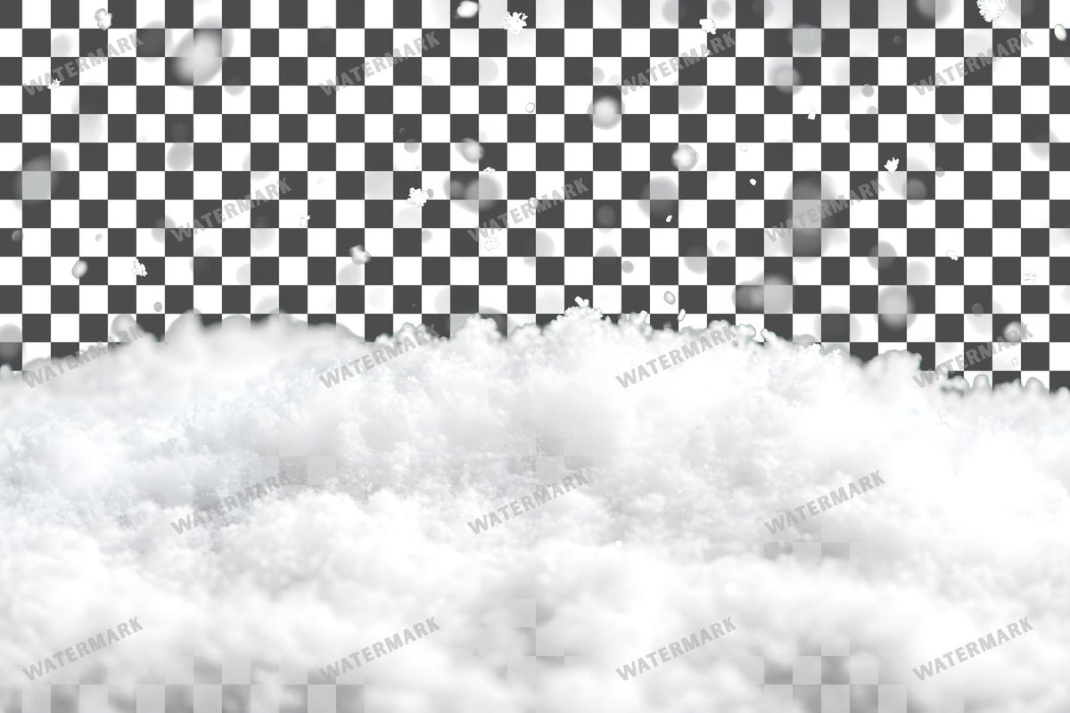 Heavy Snowfall Dense White Flakes Transparent Overlay Pngs