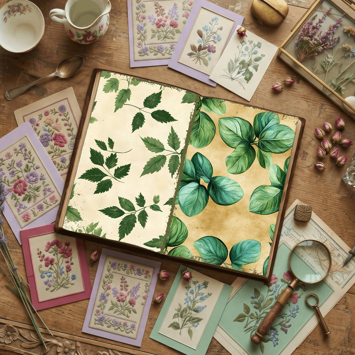 Leaves Digital Papers