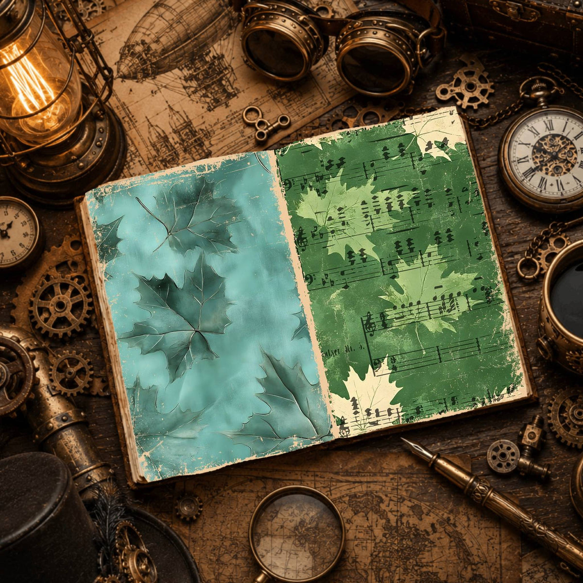 Leaves Digital Papers