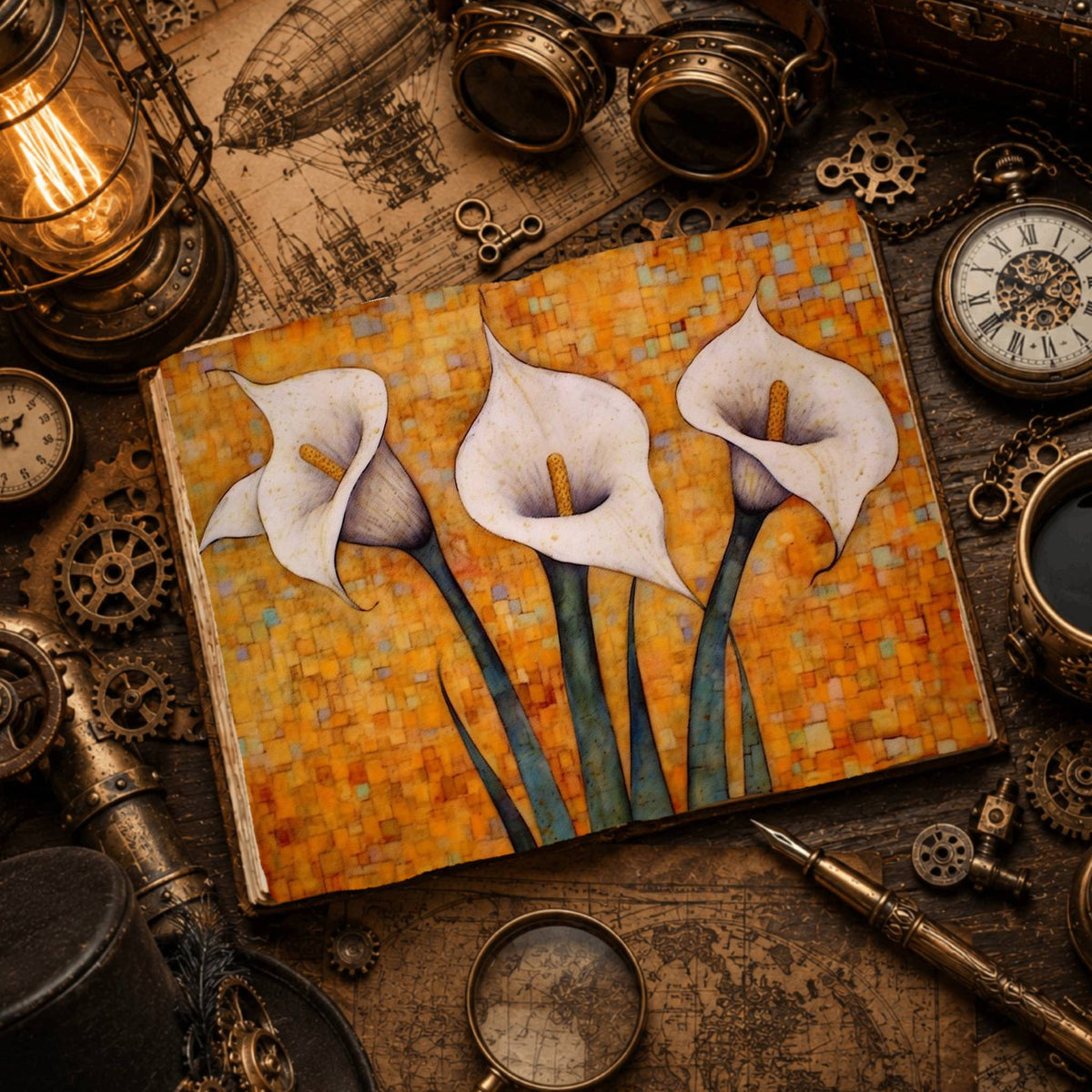 Lilies Digital Papers