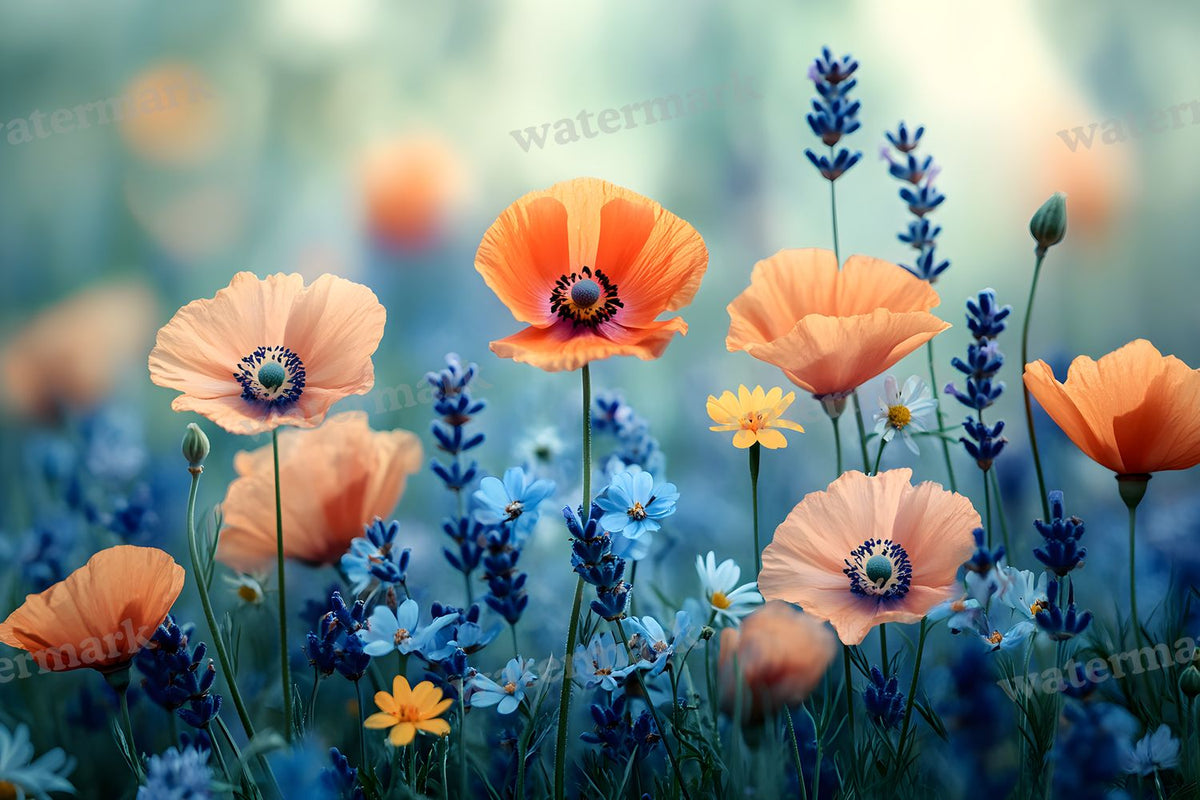 Meadow Dreamscape digital photo backdrop for photo editing, preview 14