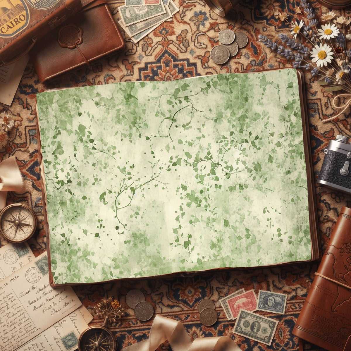 Mixed Leaves Digital Papers