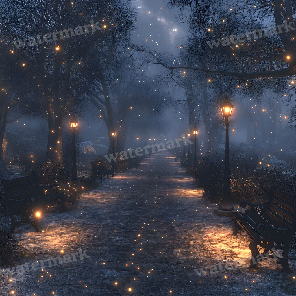 Moonlit Clearing Backdrop Images