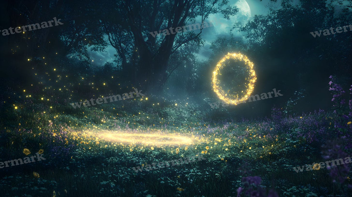 Moonlit Meadow Backdrop Images