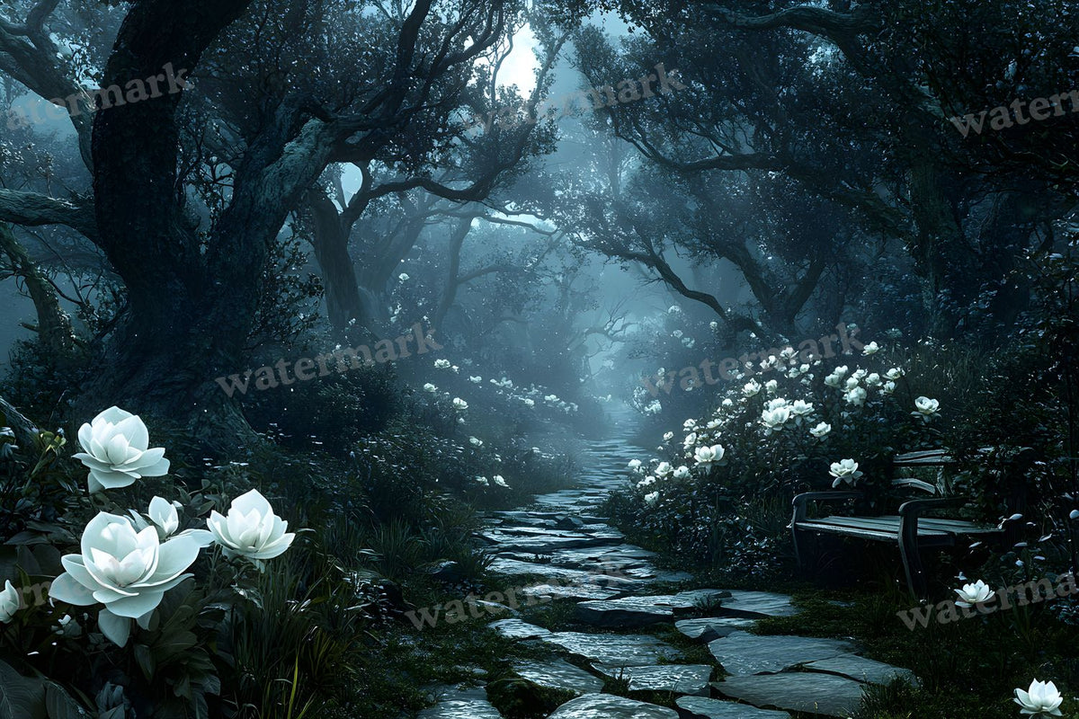 Moonlit Mysteriougarden Backdrop Images