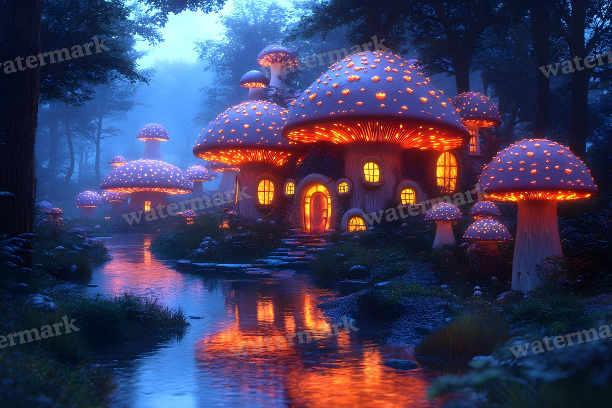 Mushroom Forest Backdrop Images