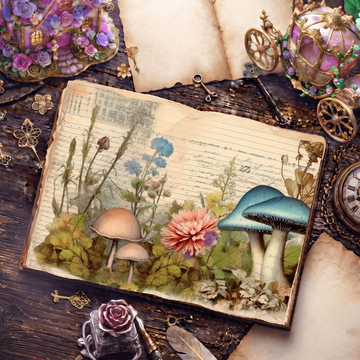Mushroom Digital Papers