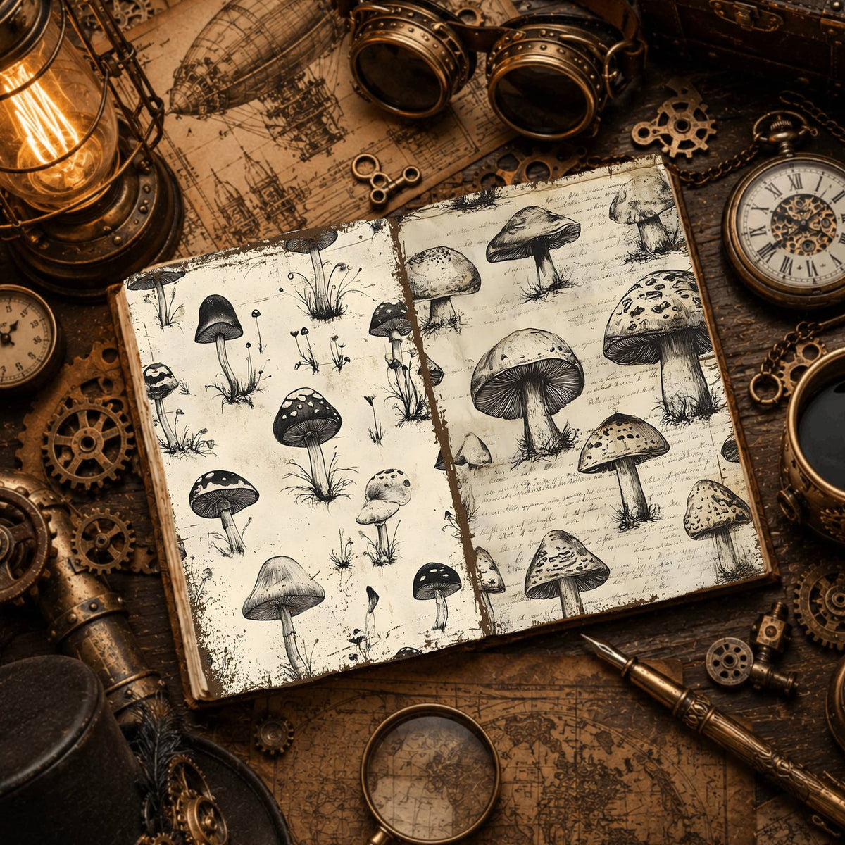 Mushroom Digital Papers