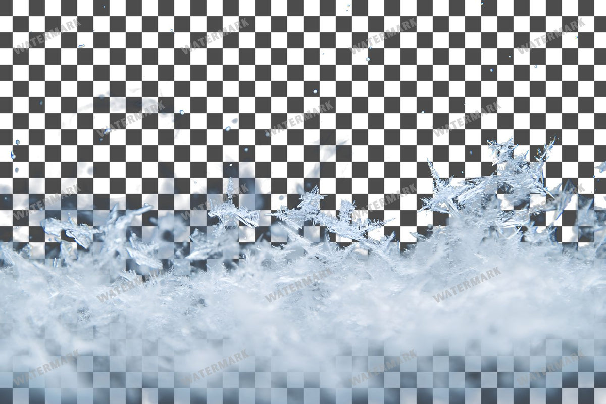 Snowflake Flurry Overlay Swirling Flakes