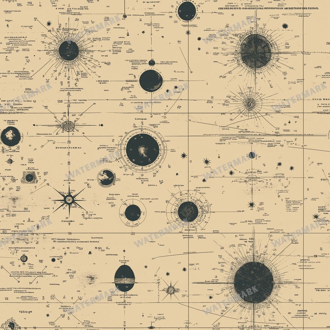 Space And Celestial Seamless Pattern