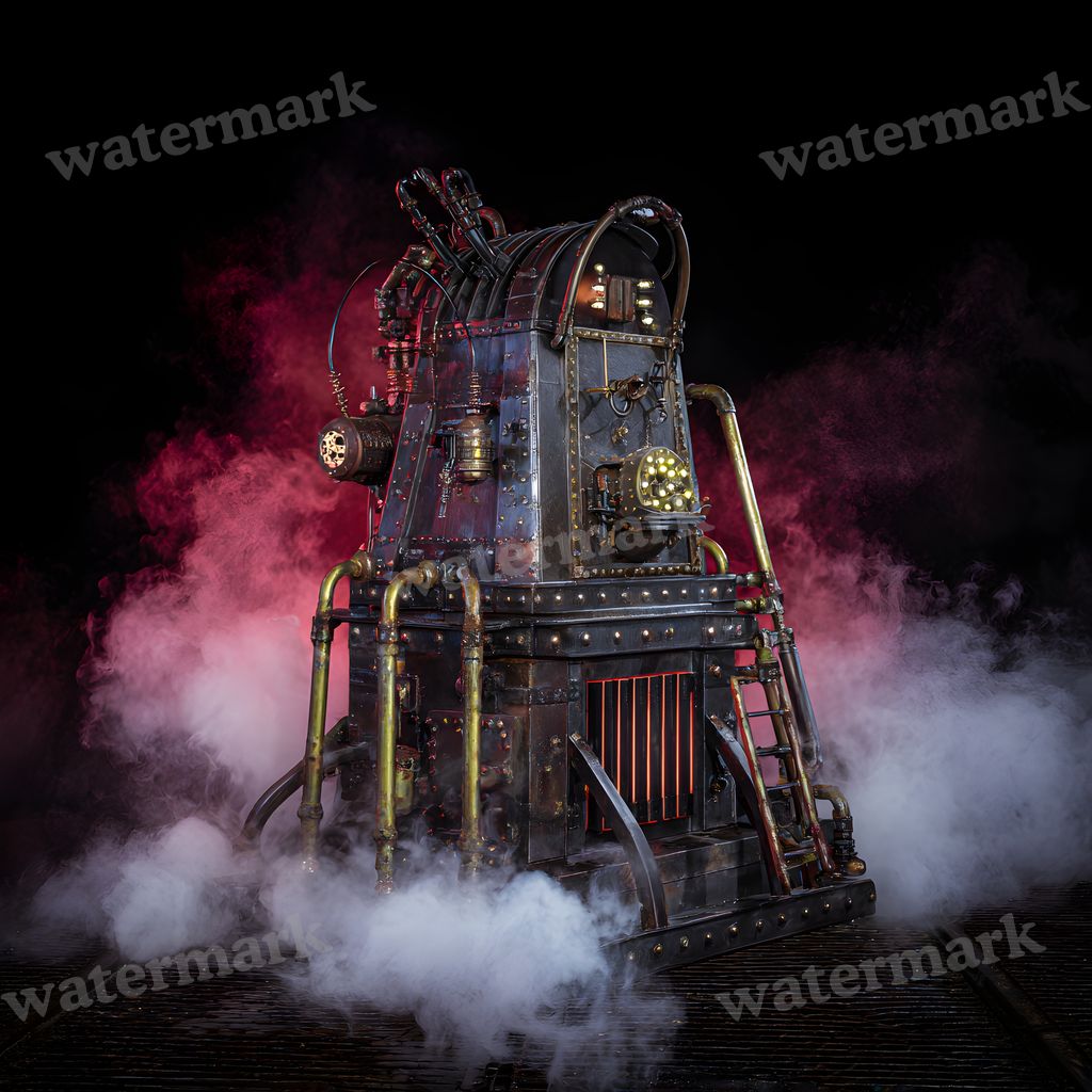 Steampunk Machine Frame Backdrop Images