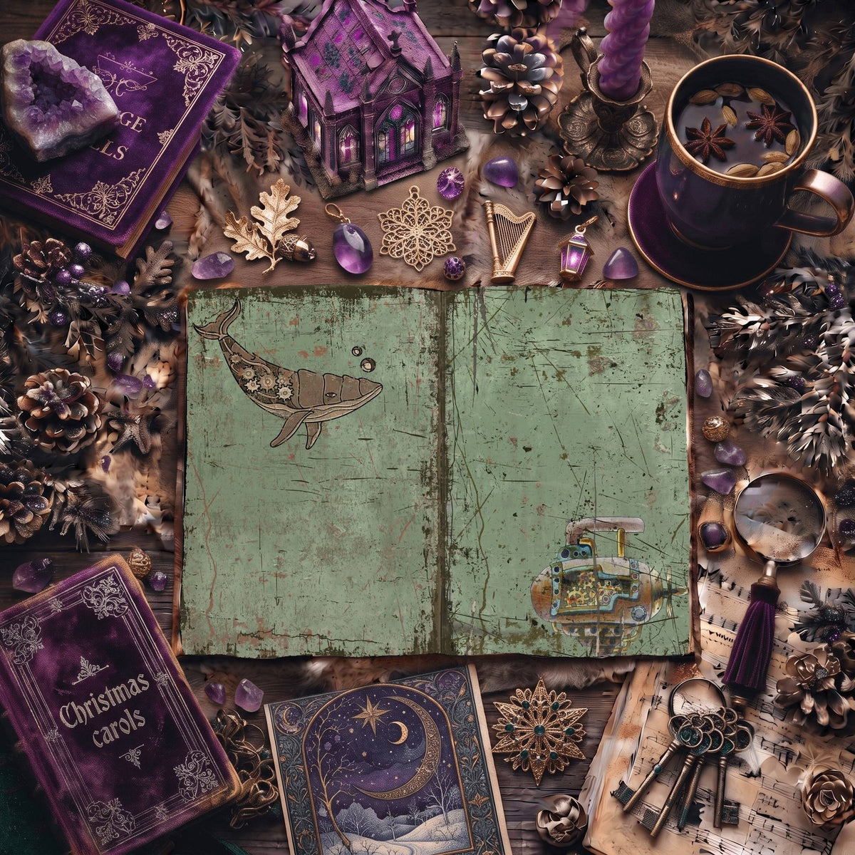 Steampunk Digital Papers