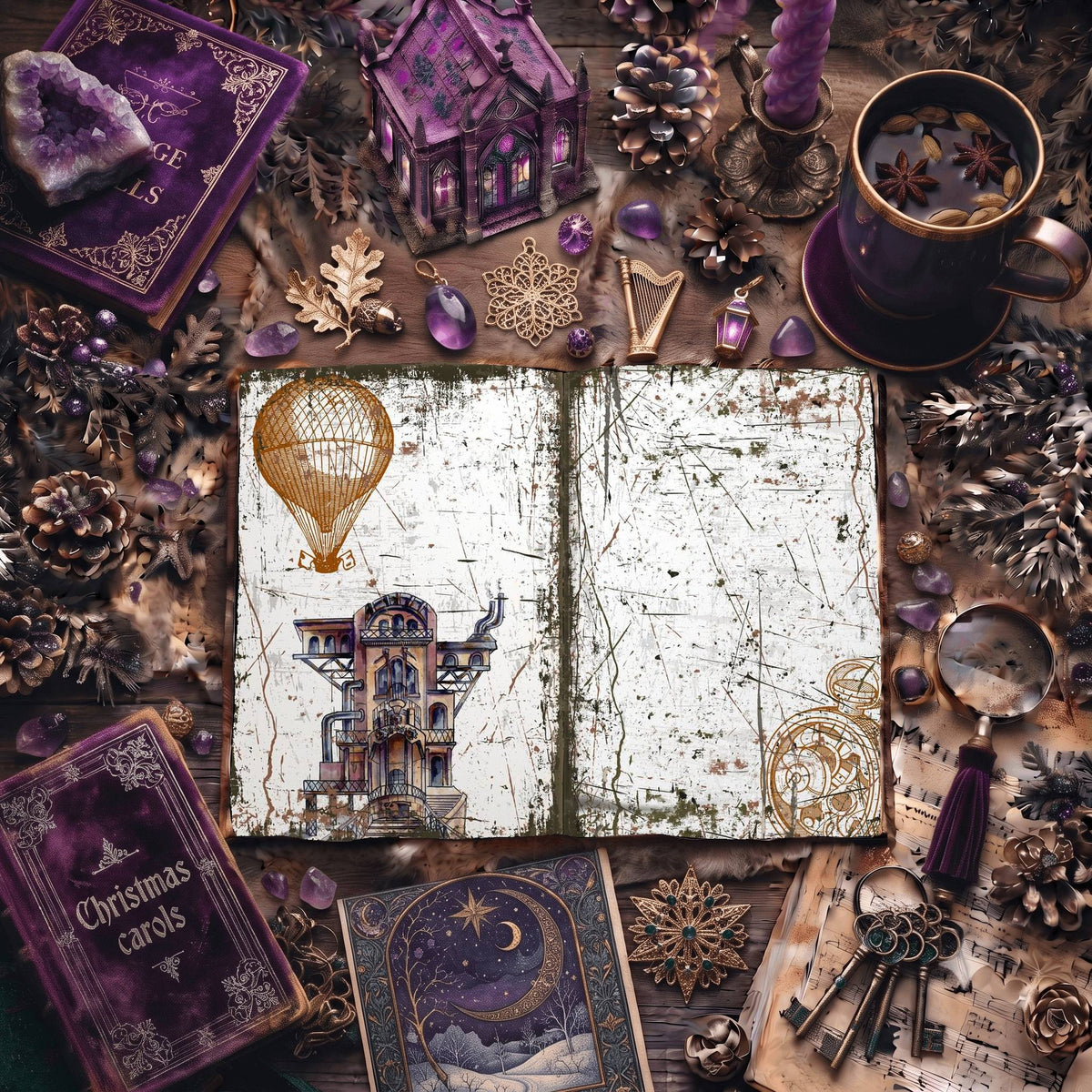 Steampunk Digital Papers