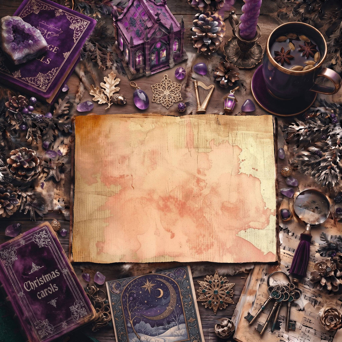 Tea printable junk journal paper, page preview 15