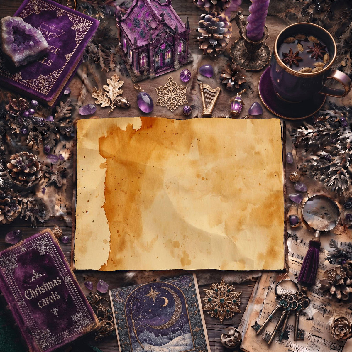 Tea printable junk journal paper, page preview 15