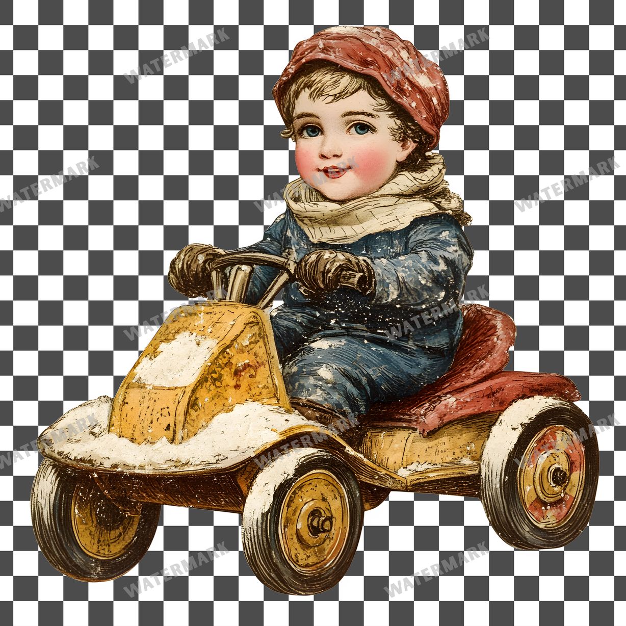 Toy Vintage Style Clipart Pngs
