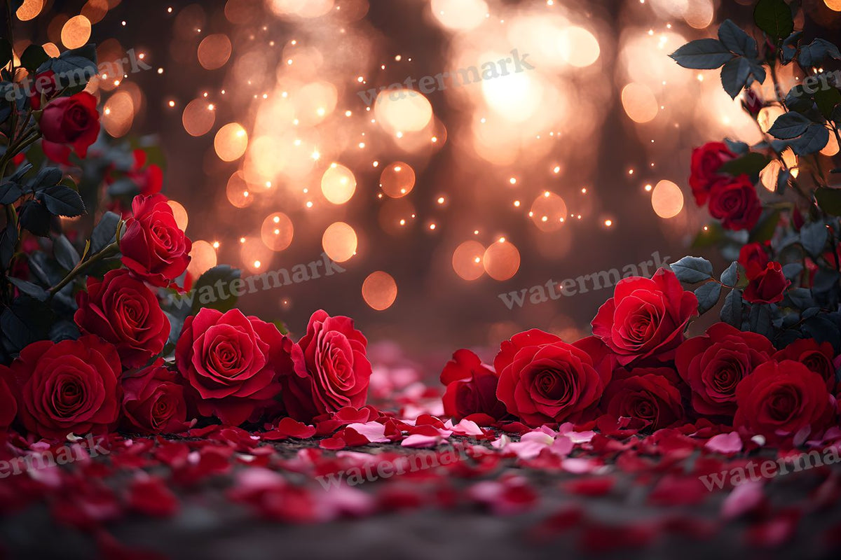 Valentine Rose Garden digital photo backdrop for photo editing, preview 14