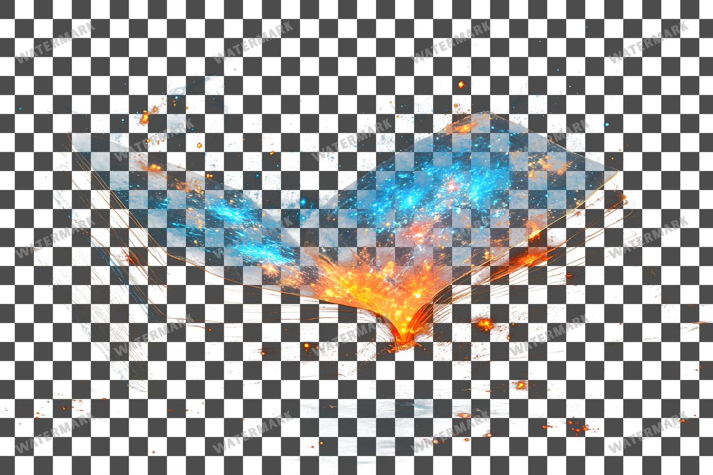 Vibrant Witchs Book Transparent Overlay Pngs