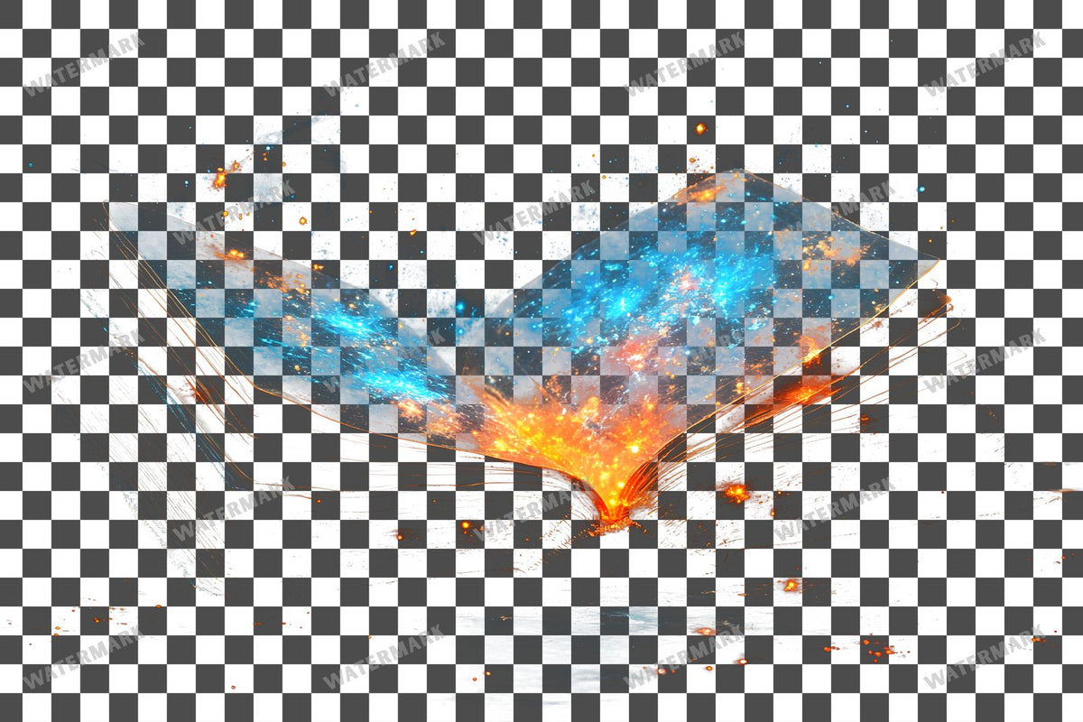 Vibrant Witchs Book Transparent Overlay Pngs