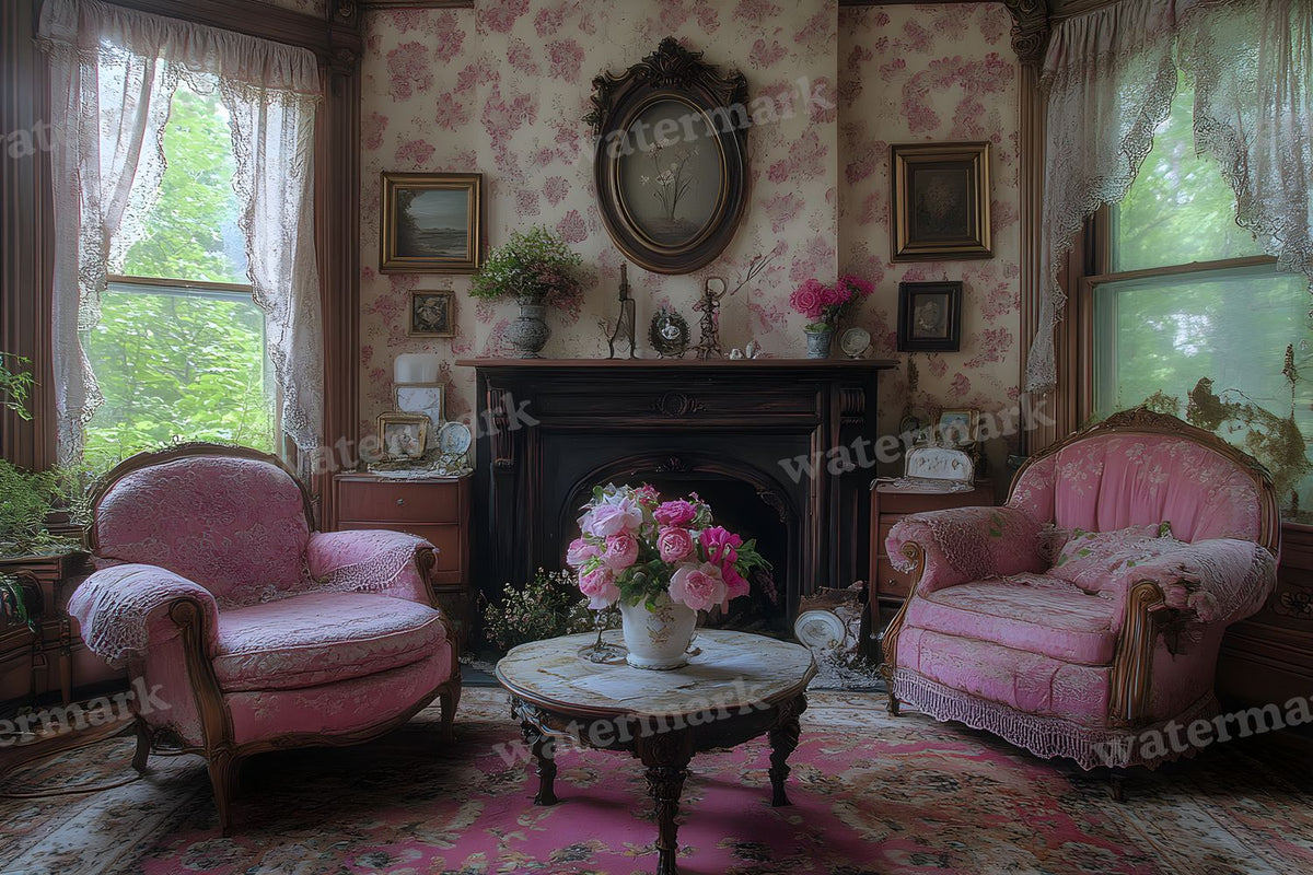 Victorian Parlor Elegance Backdrop Images
