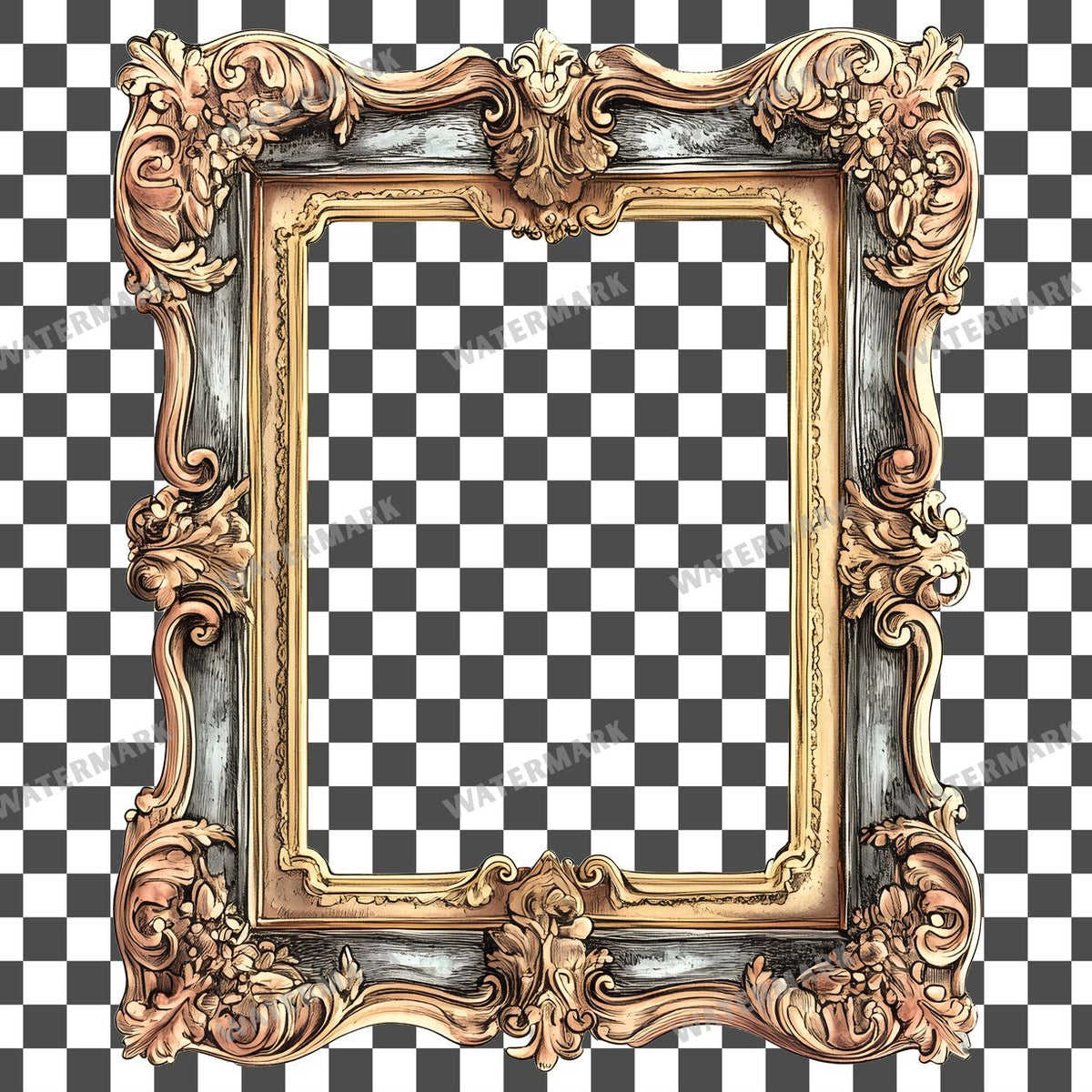 Vintage Frame Vintage Style Clipart Pngs