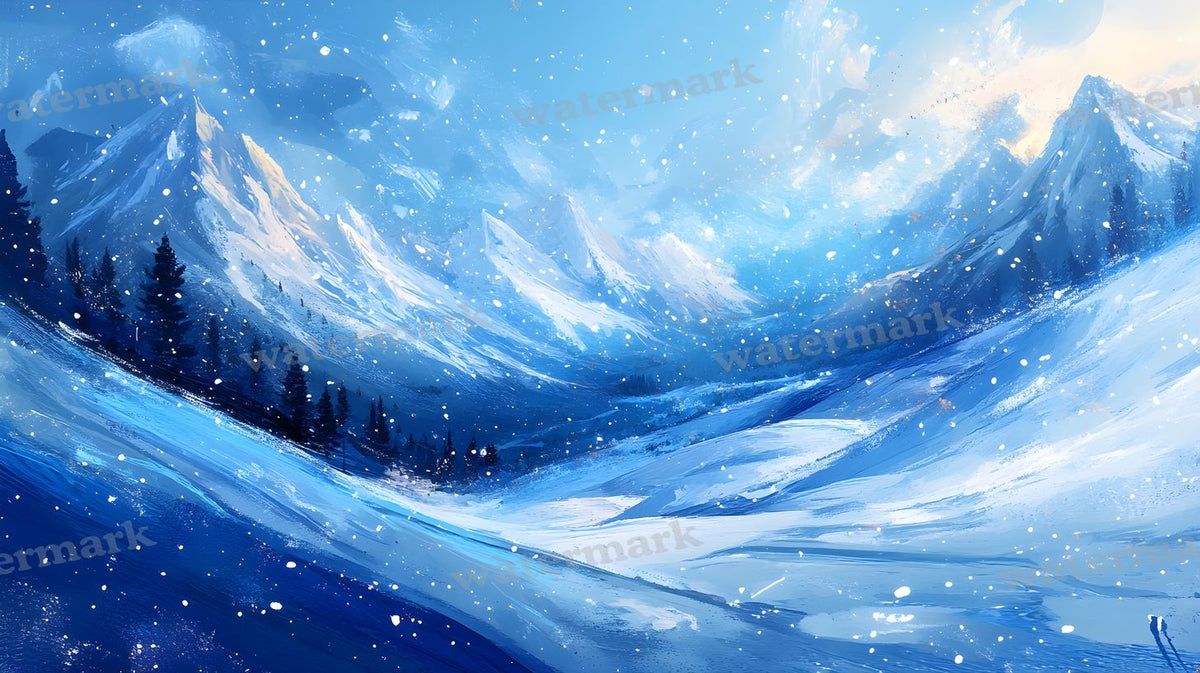 Winter Snow Backdrop Images