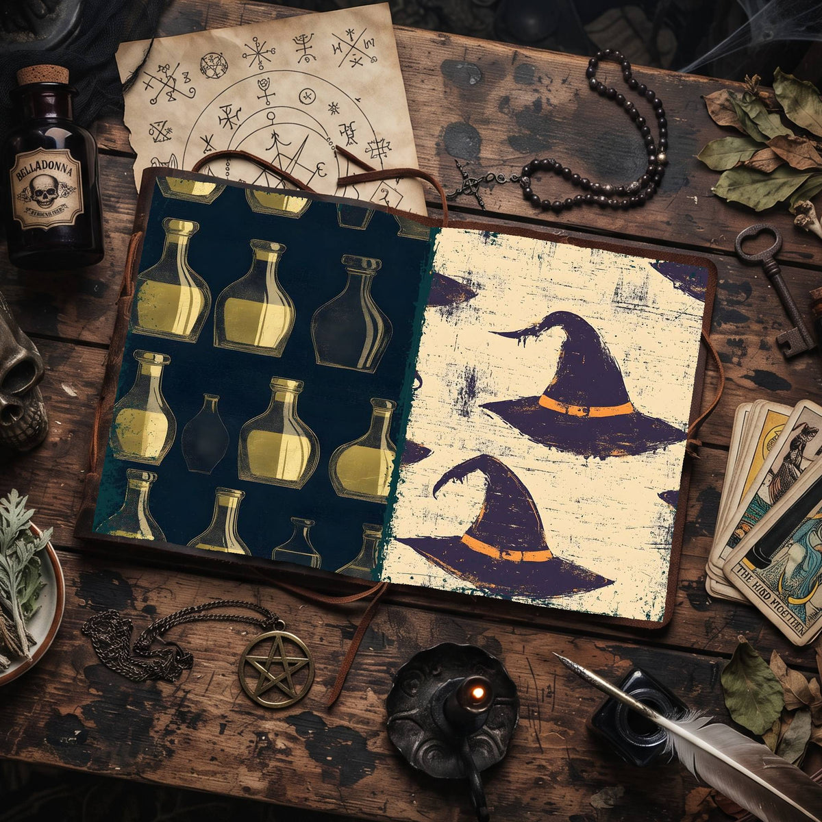 Witch printable junk journal paper, page preview 15