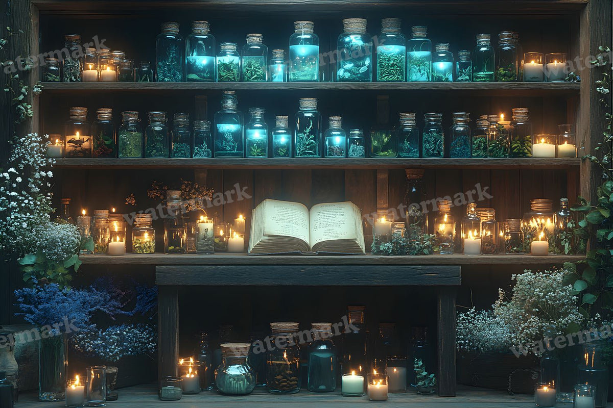 Witchs Apothecary Backdrop Images
