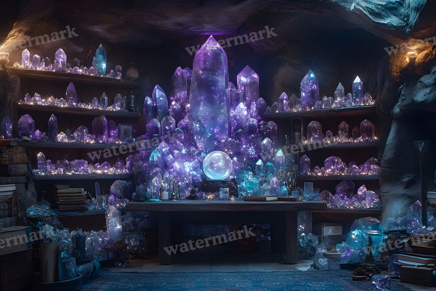 Witchs Crystal Den Backdrop Images