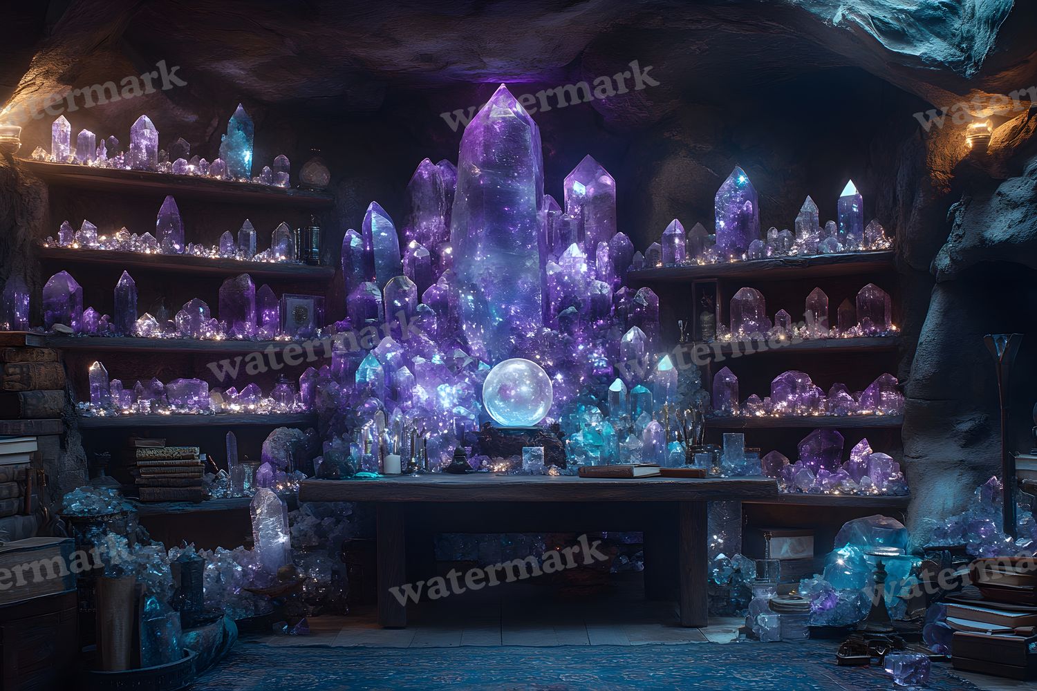 Witchs Crystal Den Backdrop Images