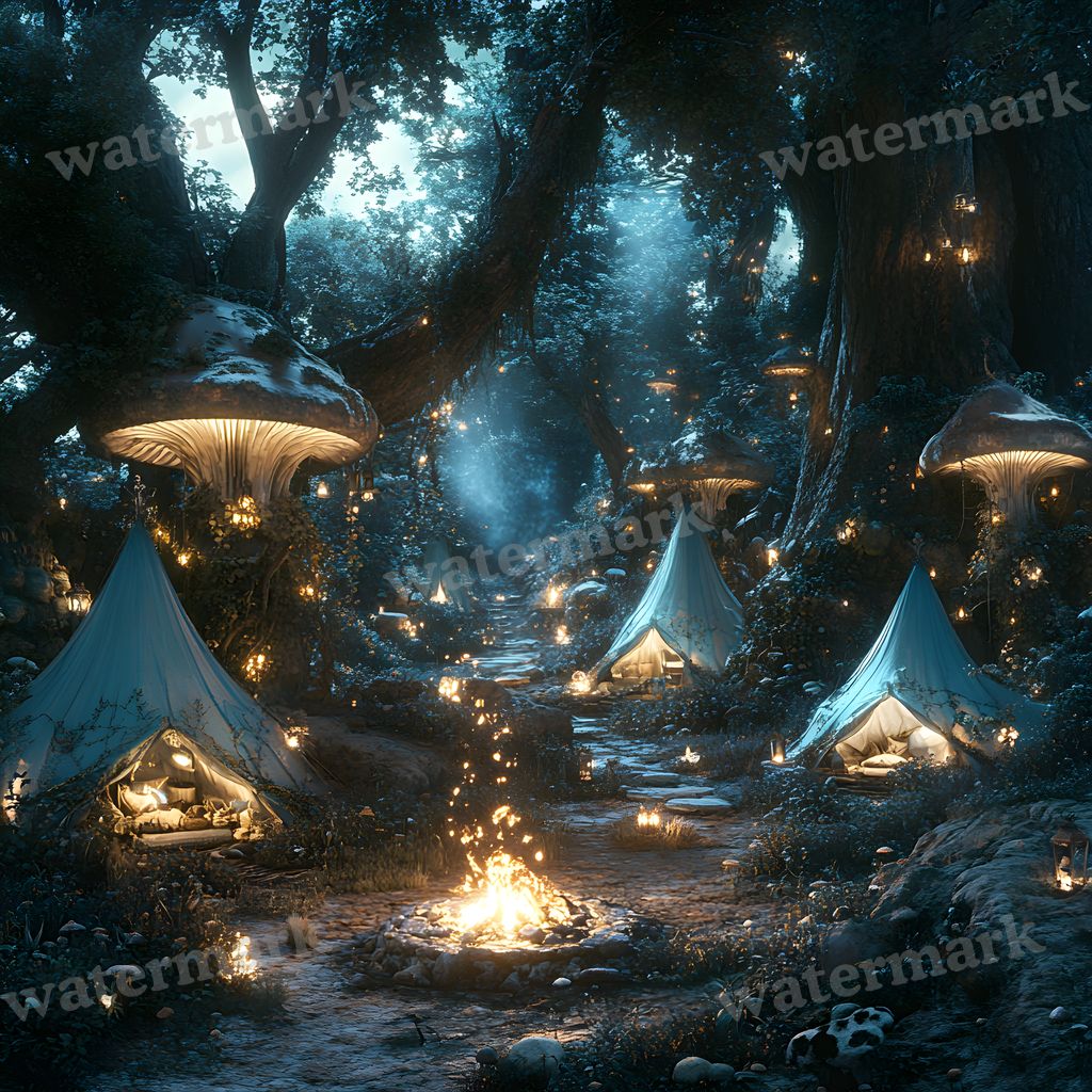 Woodland Elf Sanctuary Backdrop Images
