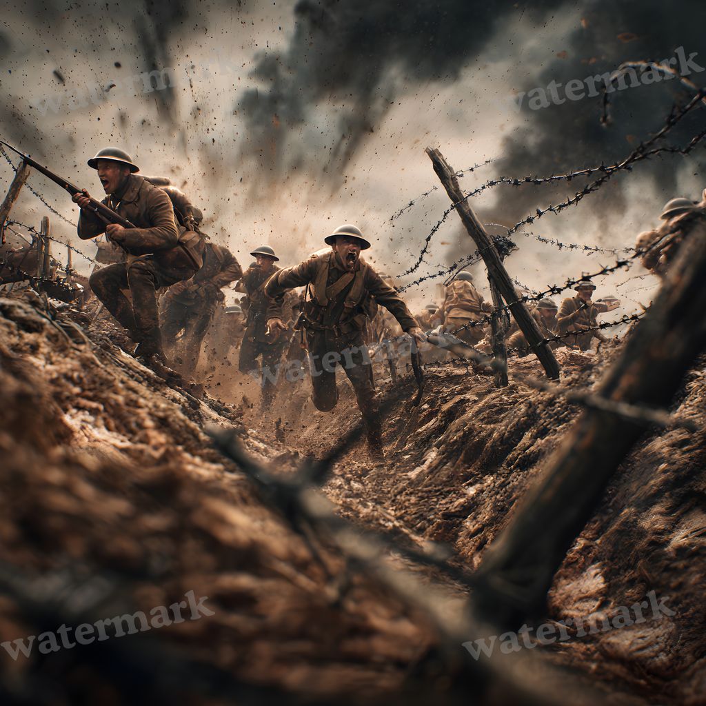 Ww Soldiercharging Backdrop Images