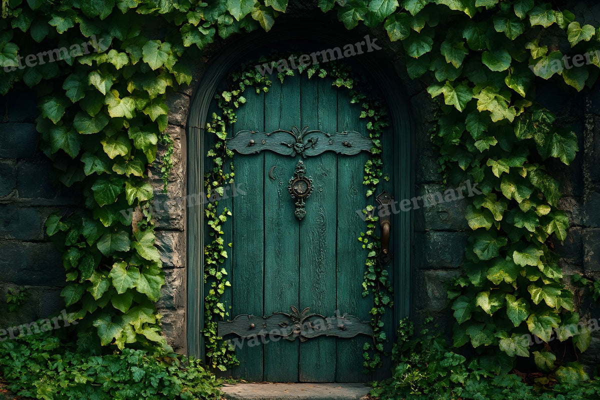 Aged Rustic Wood Door Backdrop Images