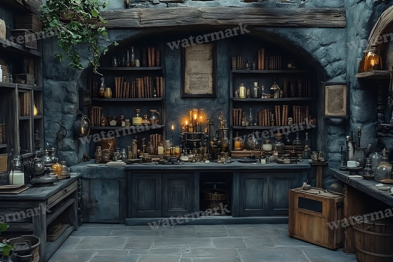 Alchemist Corner Study Backdrop Images