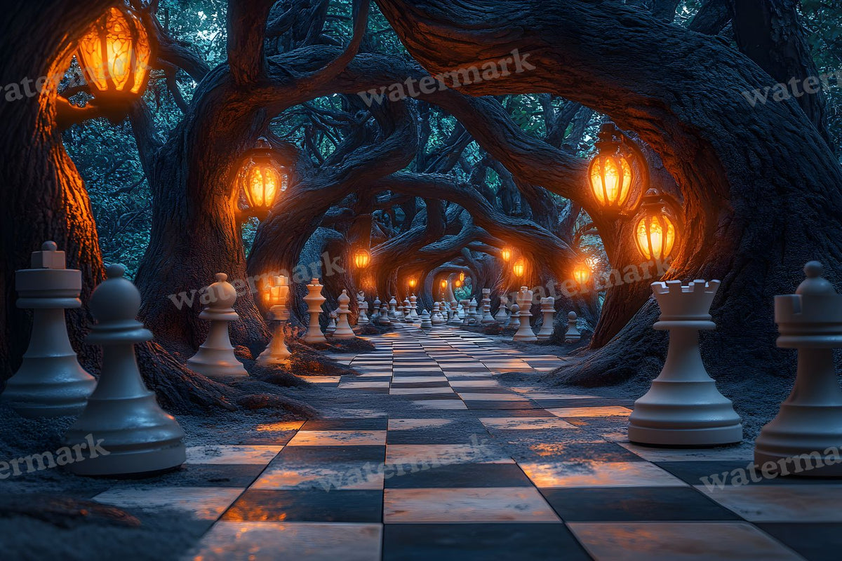 Alice Oversized Chessboard Backdrop Images
