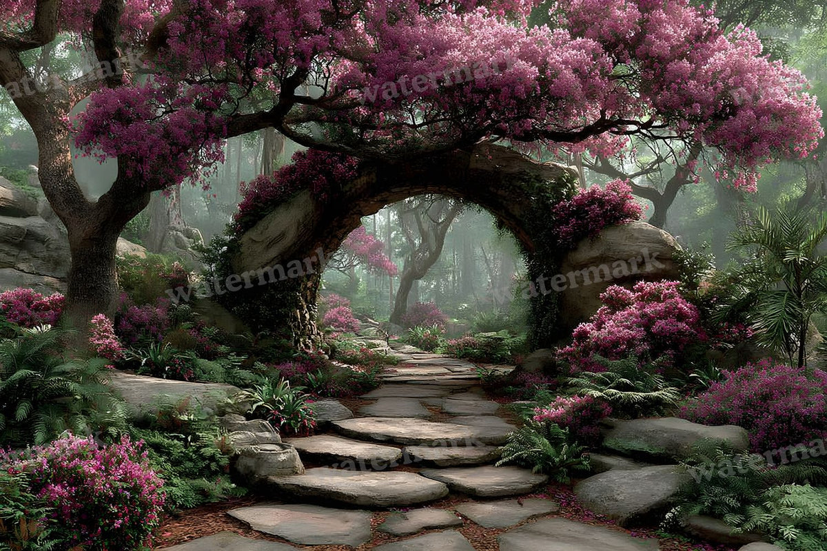 Alice Wonderland Magical Forest Backdrop Images