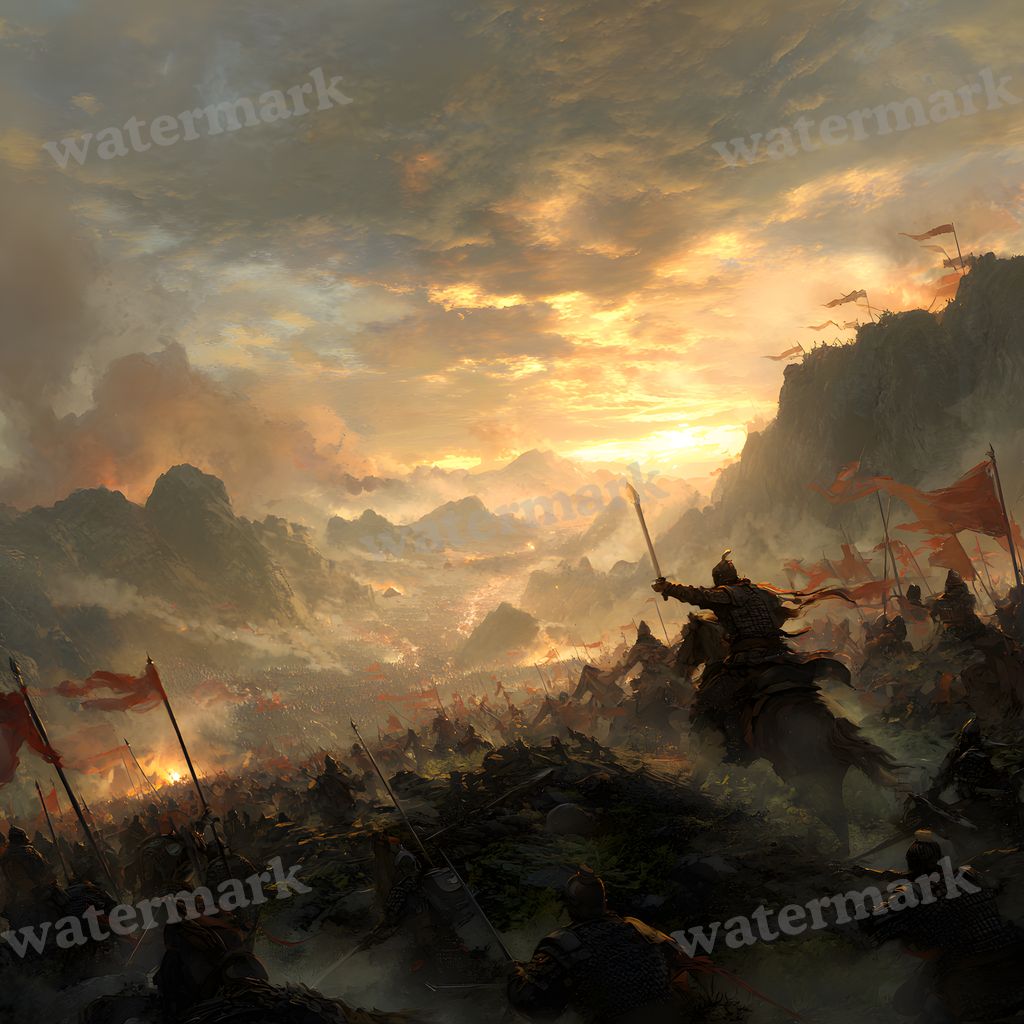 Ancient Chinese Army Battle Backdrop Images