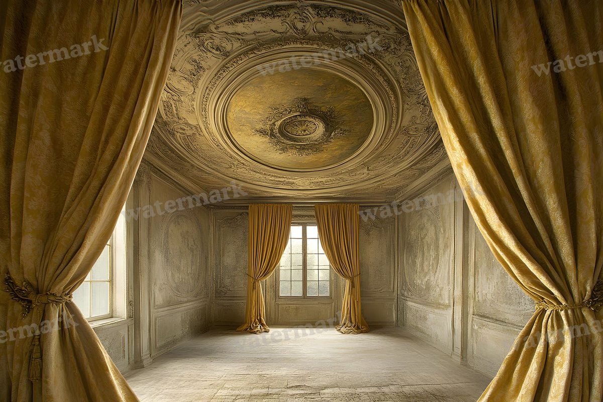 Baroque Regal Fresco digital photo backdrop for photo editing, preview 15