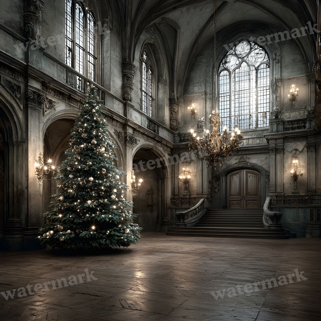 Black Gothic Christmas Backdrop Images