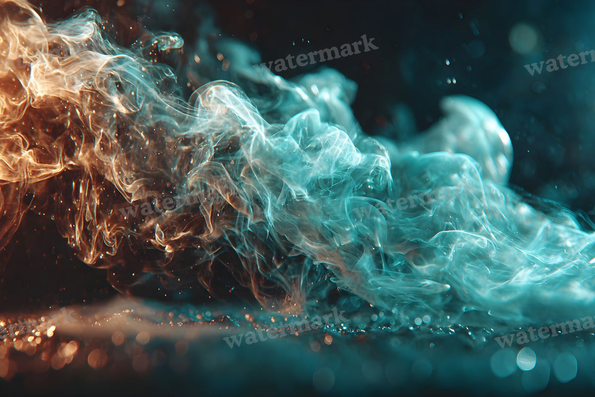 Black Smoke Texture digital photo backdrop for photo editing, preview 15