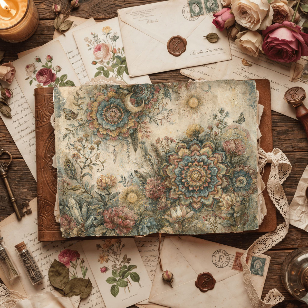 Celestial Mandala Garden Paper
