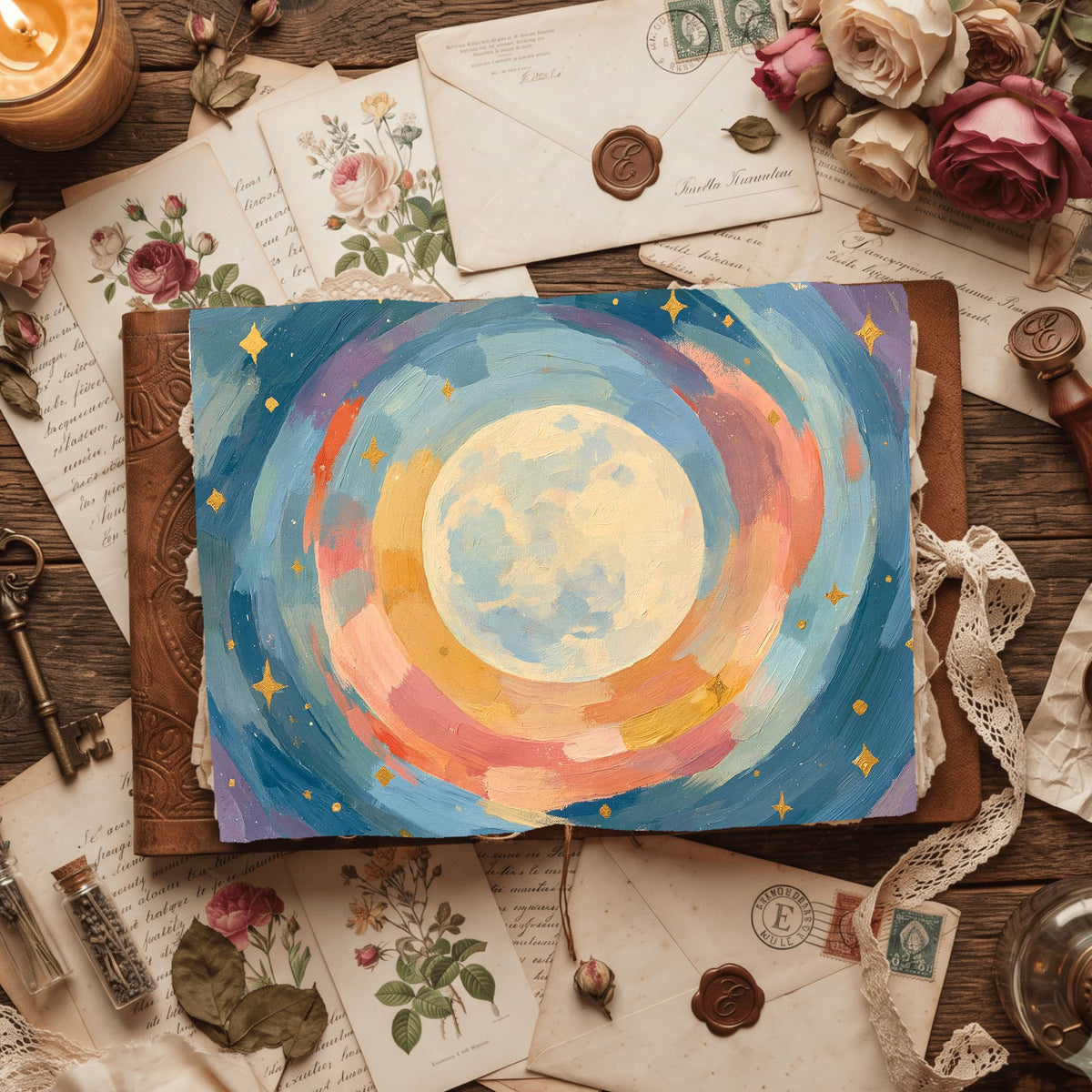 Celestial Moon Journal Paper