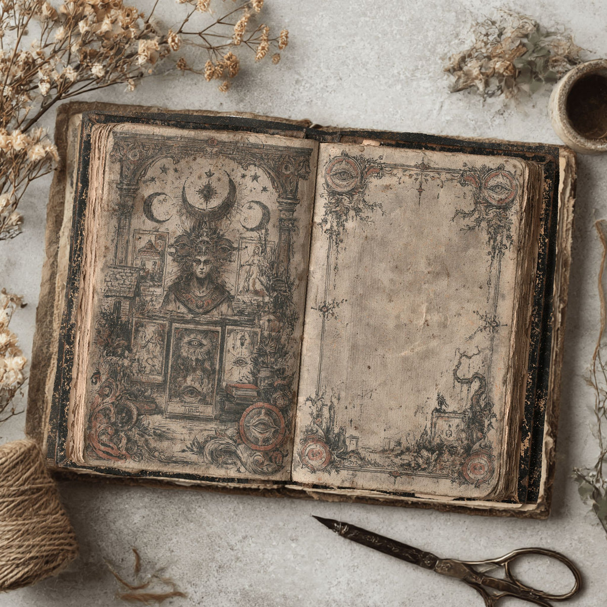 Gothic Tarot Journal Paper