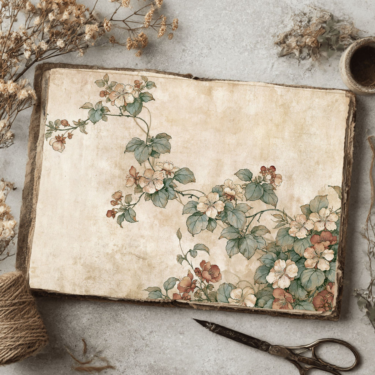Joseon Dynasty Korean Floral Painting