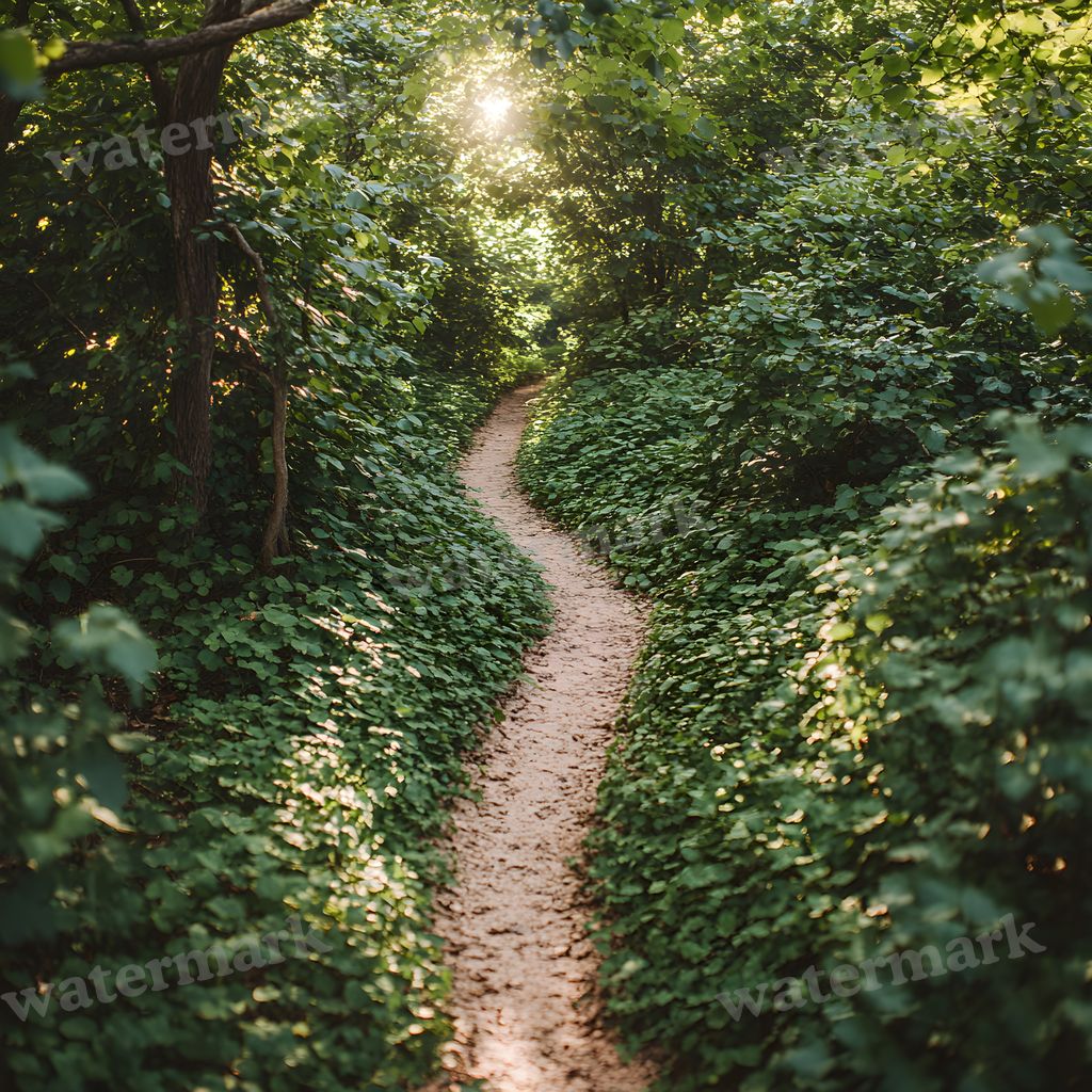 Overgrown Forest digital photo backdrop for photo editing, preview 15
