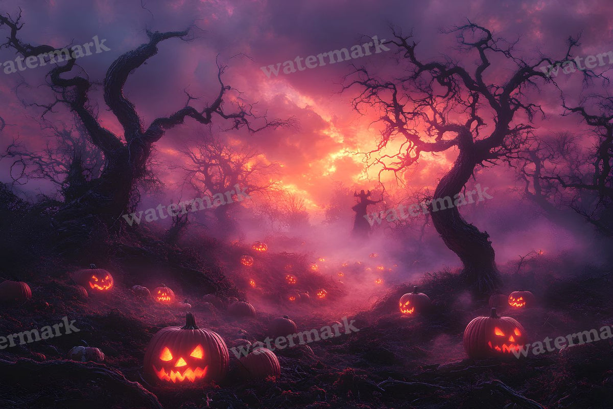 Pumpkin Field Curse Backdrop Images